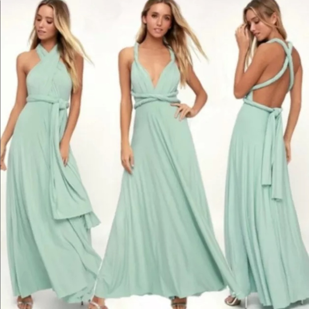 Lulus Trick of the Trade Bridesmaid Guest Dress Mint Green Size Small
